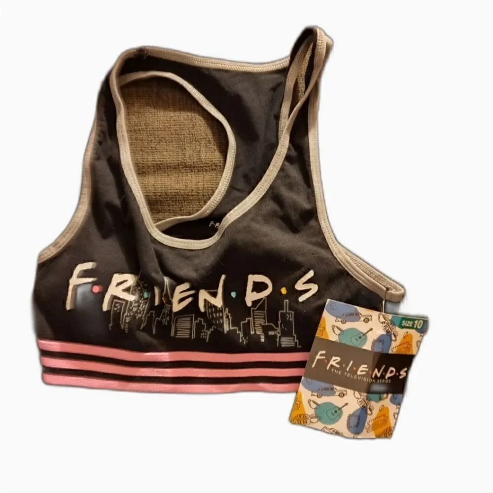 Warner Bros, Friends sports bra with padding, nwt, size 10